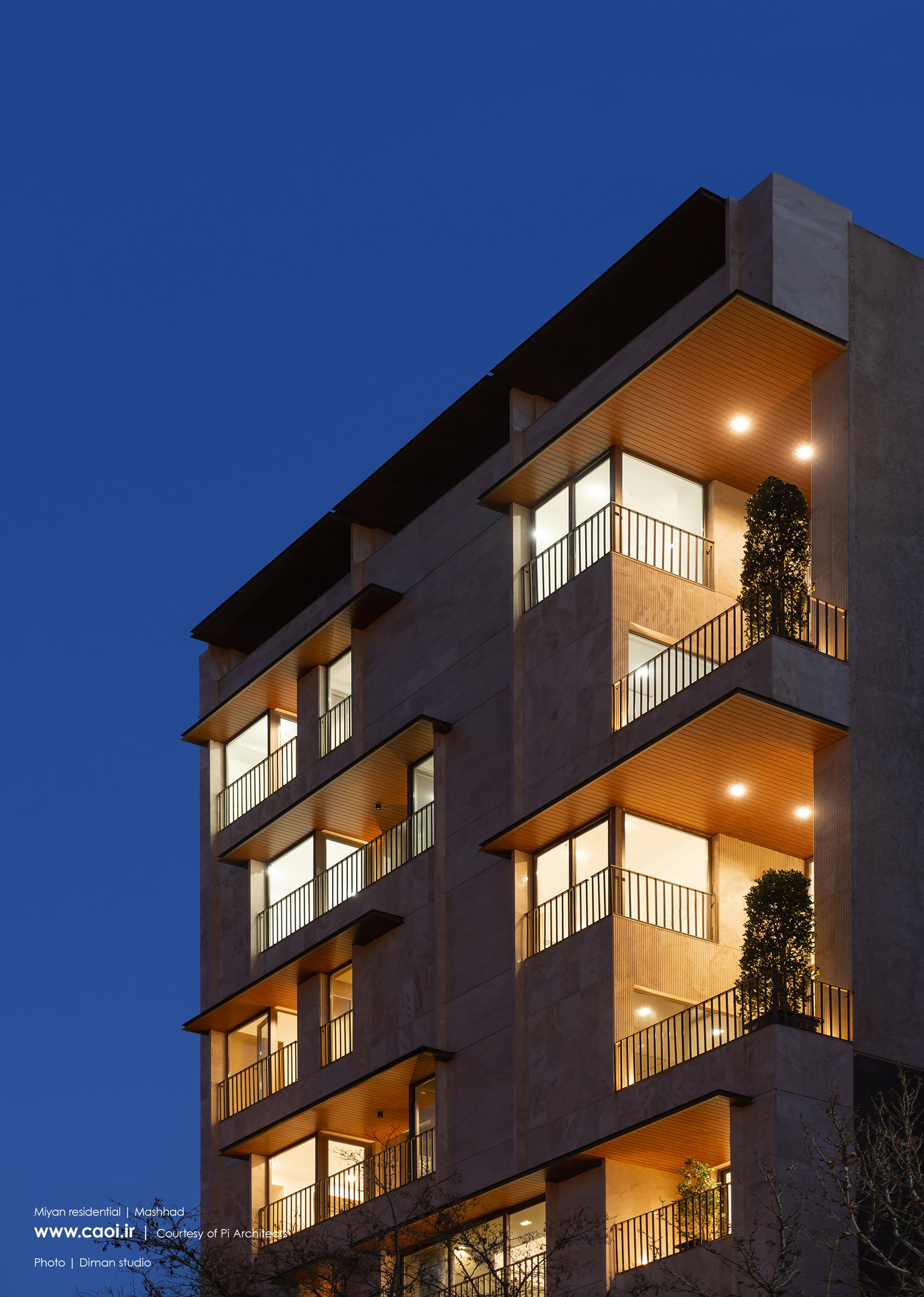 ساختمان میان مشهد ، رتبه اول بخش آپازتمان مسکونی مجله معمار - مقاله معماری