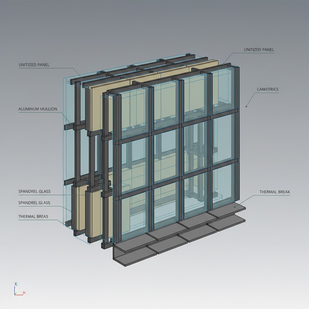 نمایی از مدل‌سازی BIM برای طراحی نما