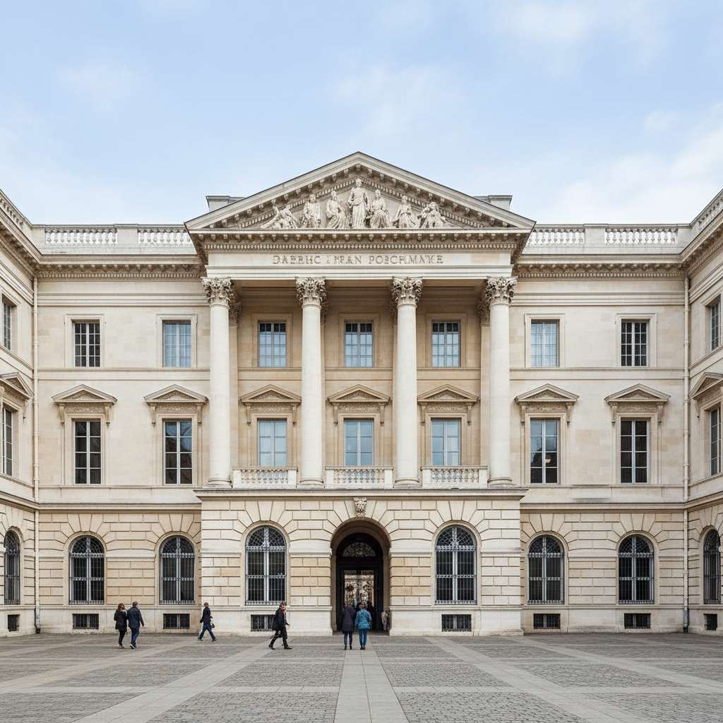 [تصویر: نمای کلاسیک با سنگ آهک - Limestone classic facade]